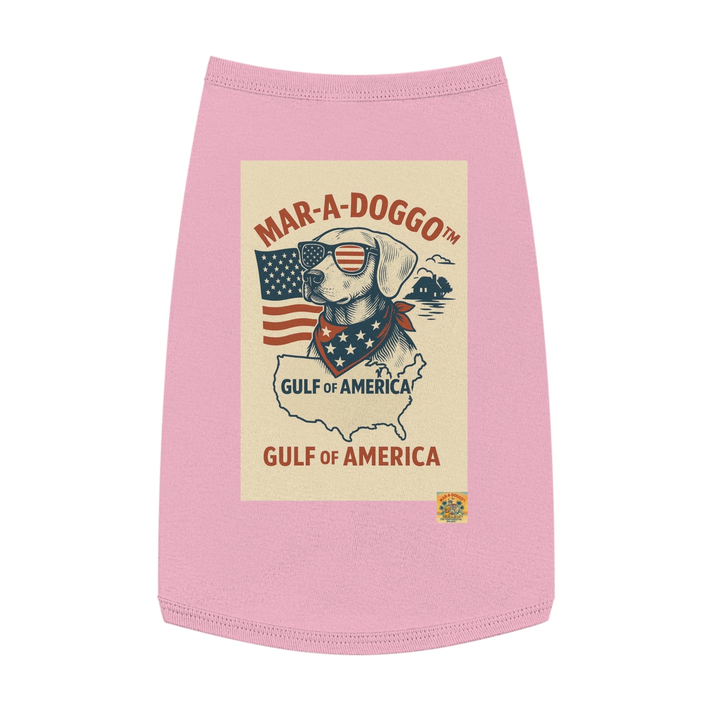 Gulf of America Say It Twice Dog Tank Top
