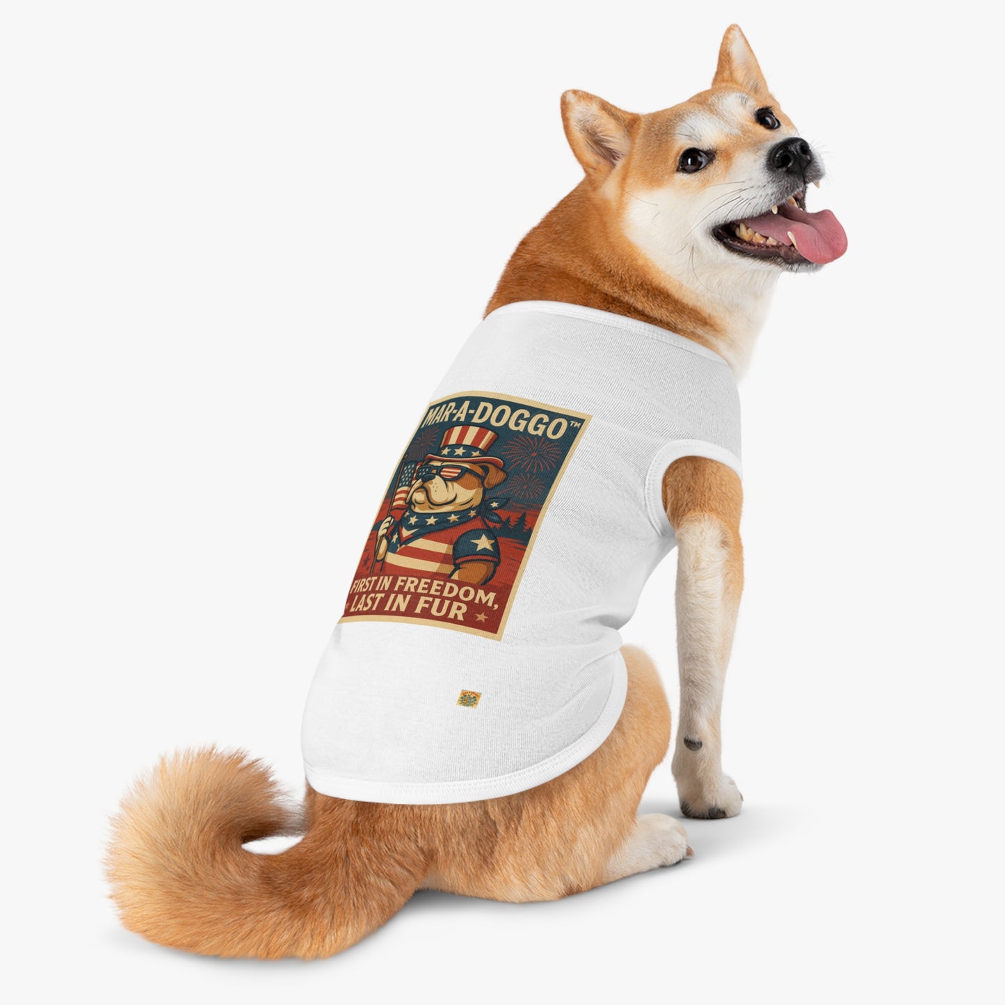 First In Freedom, Last In Fur Dog Tank Top