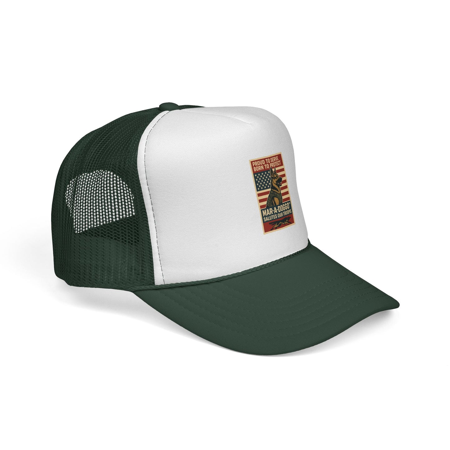 Proud to Serve, Born to Protect Trucker Cap (One Size Fits Most)