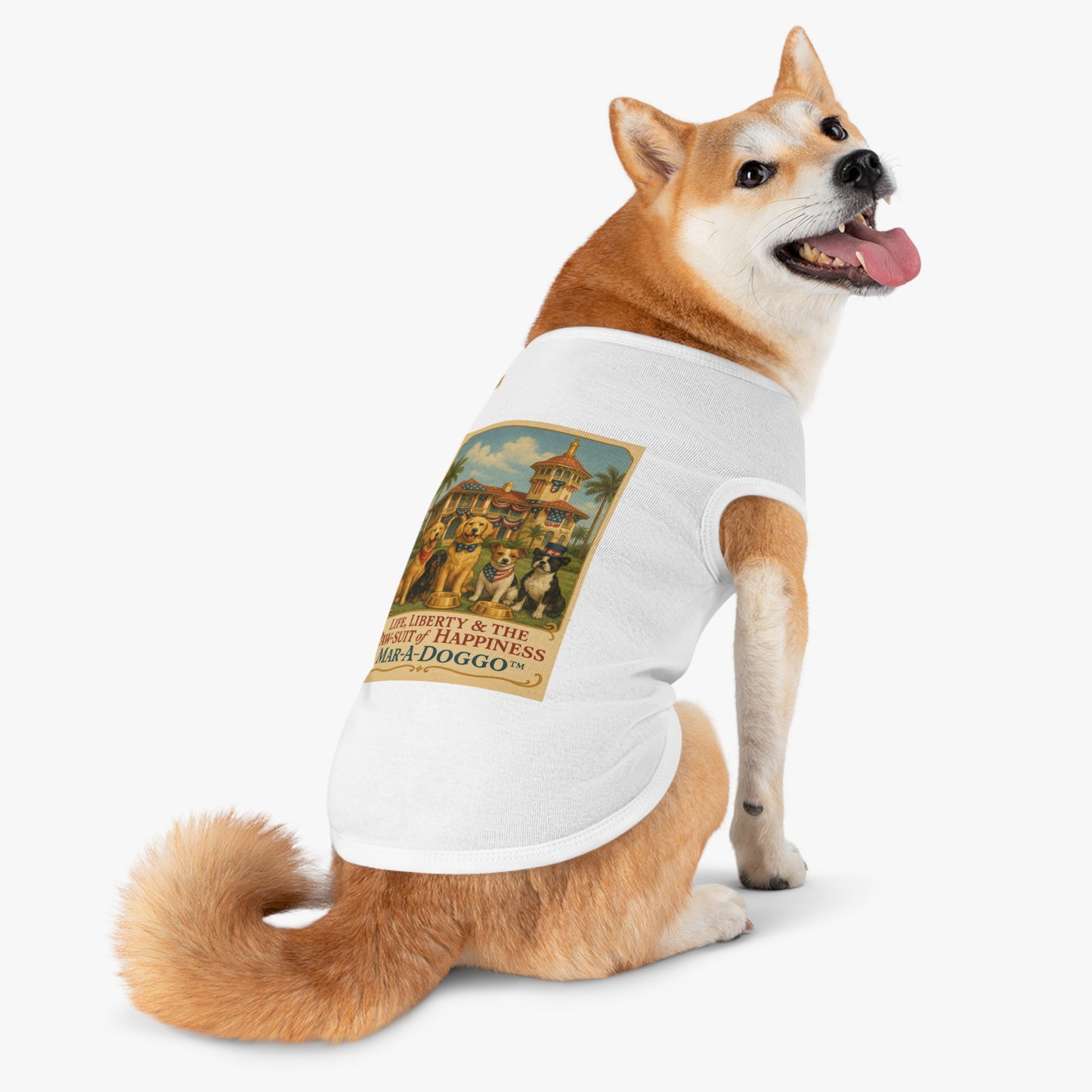 Life Liberty & The Paw-suit of Happiness Dog Tank Top