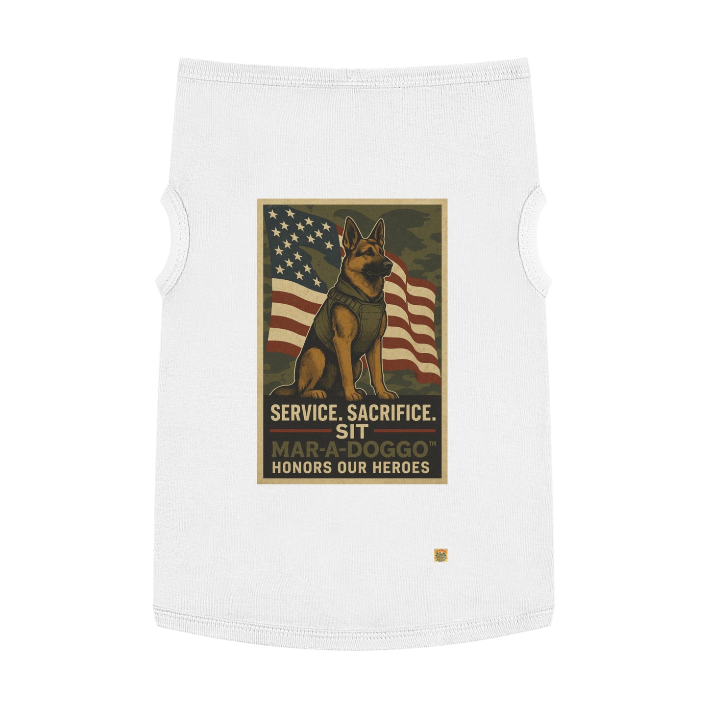 Service Sacrifice Sit Dog Tank Top
