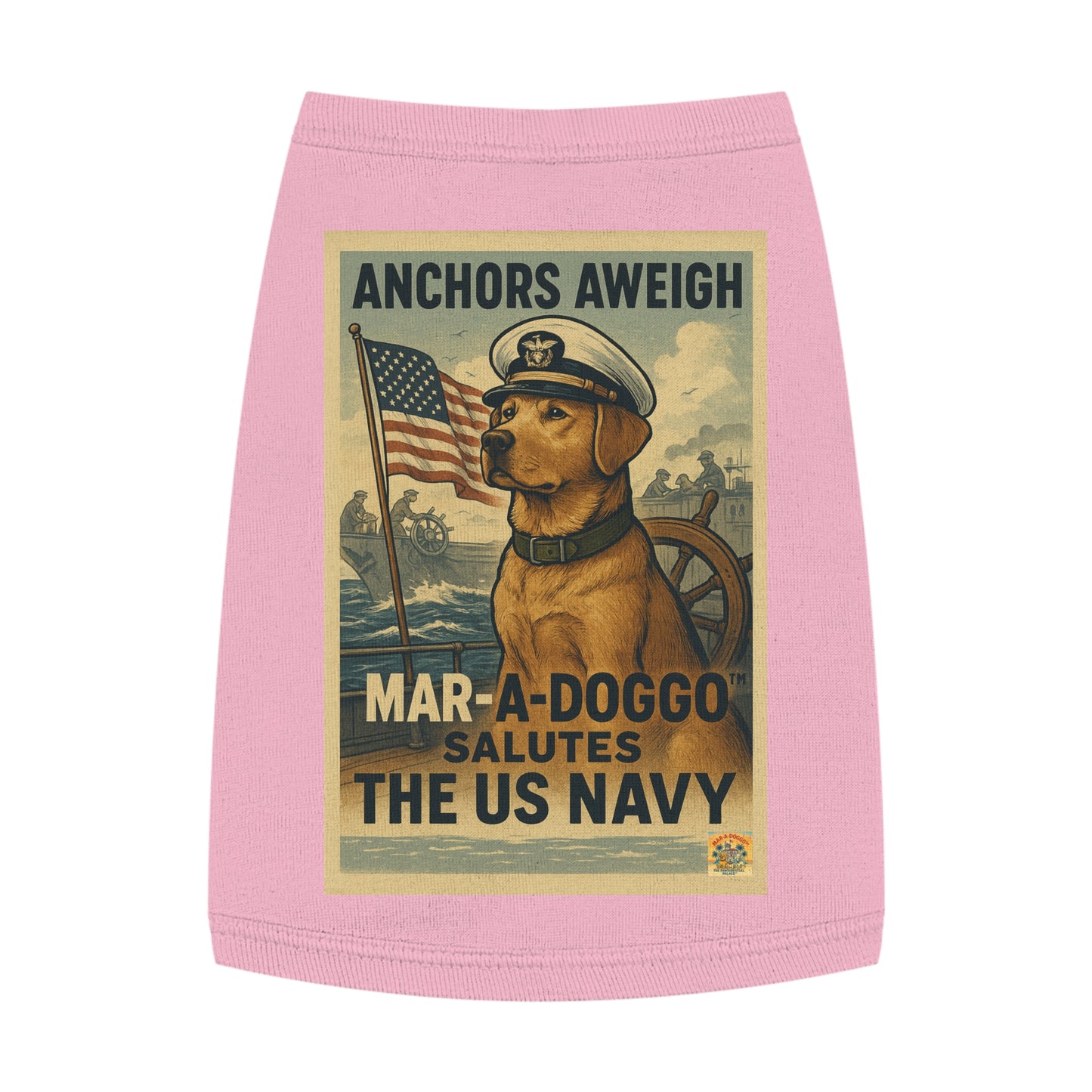 Anchors Aweigh Dog Tank Top