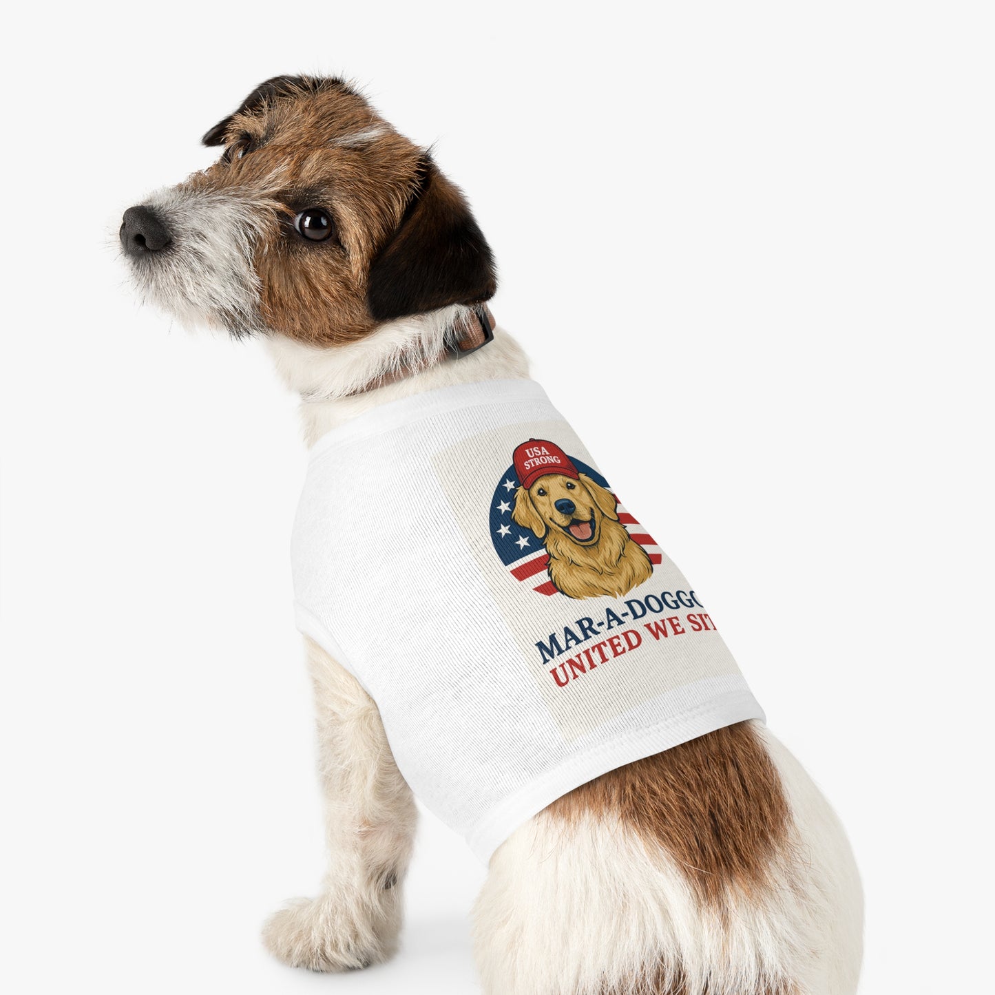 United We Sit Dog Tank Top