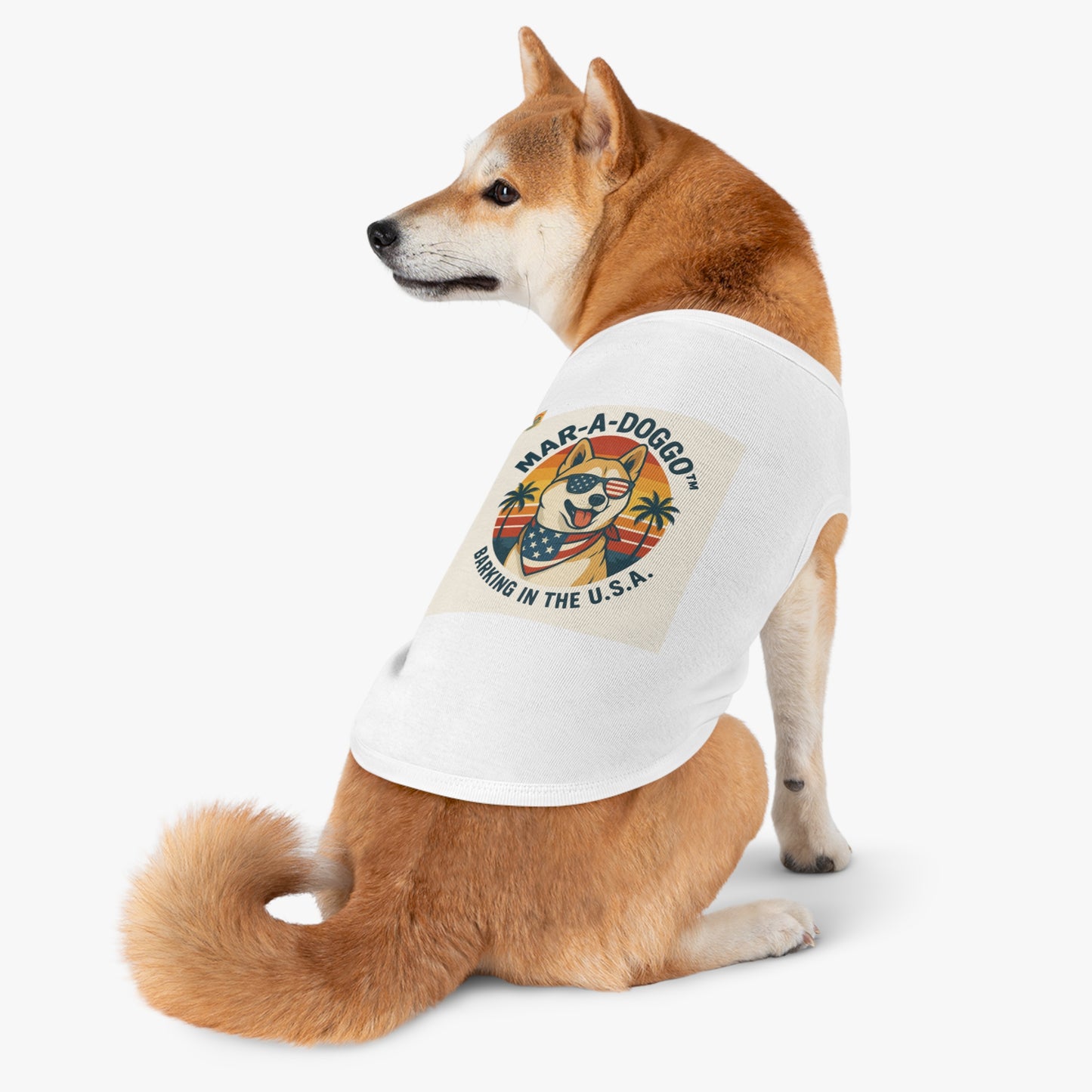 Barking In The USA Dog Tank Top