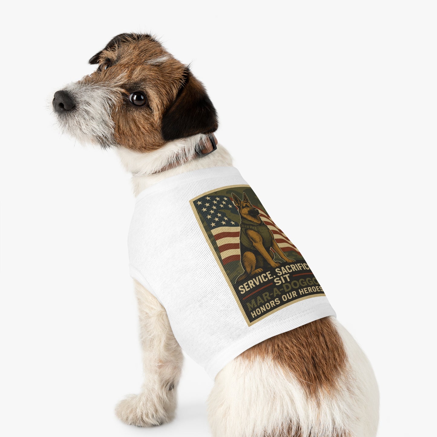 Service Sacrifice Sit Dog Tank Top