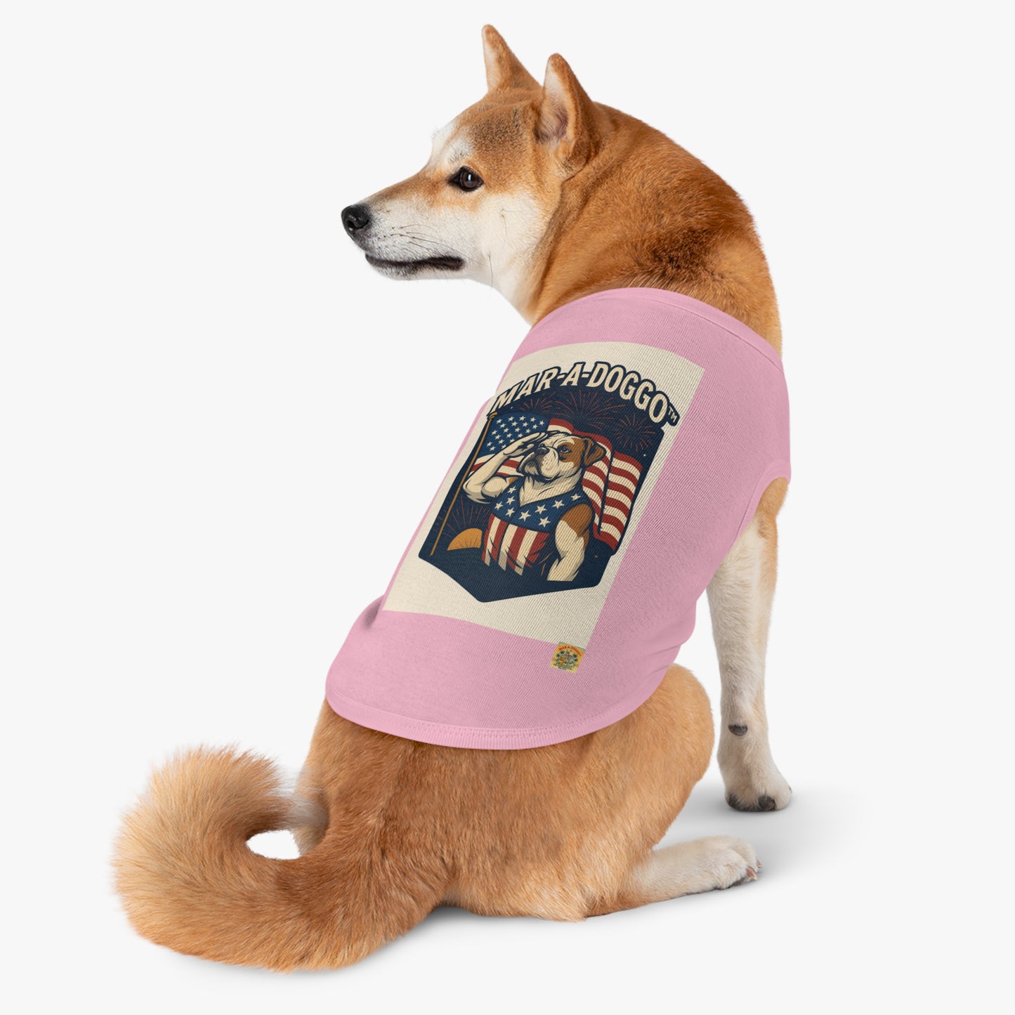 Salute The Flag Dog Tank Top