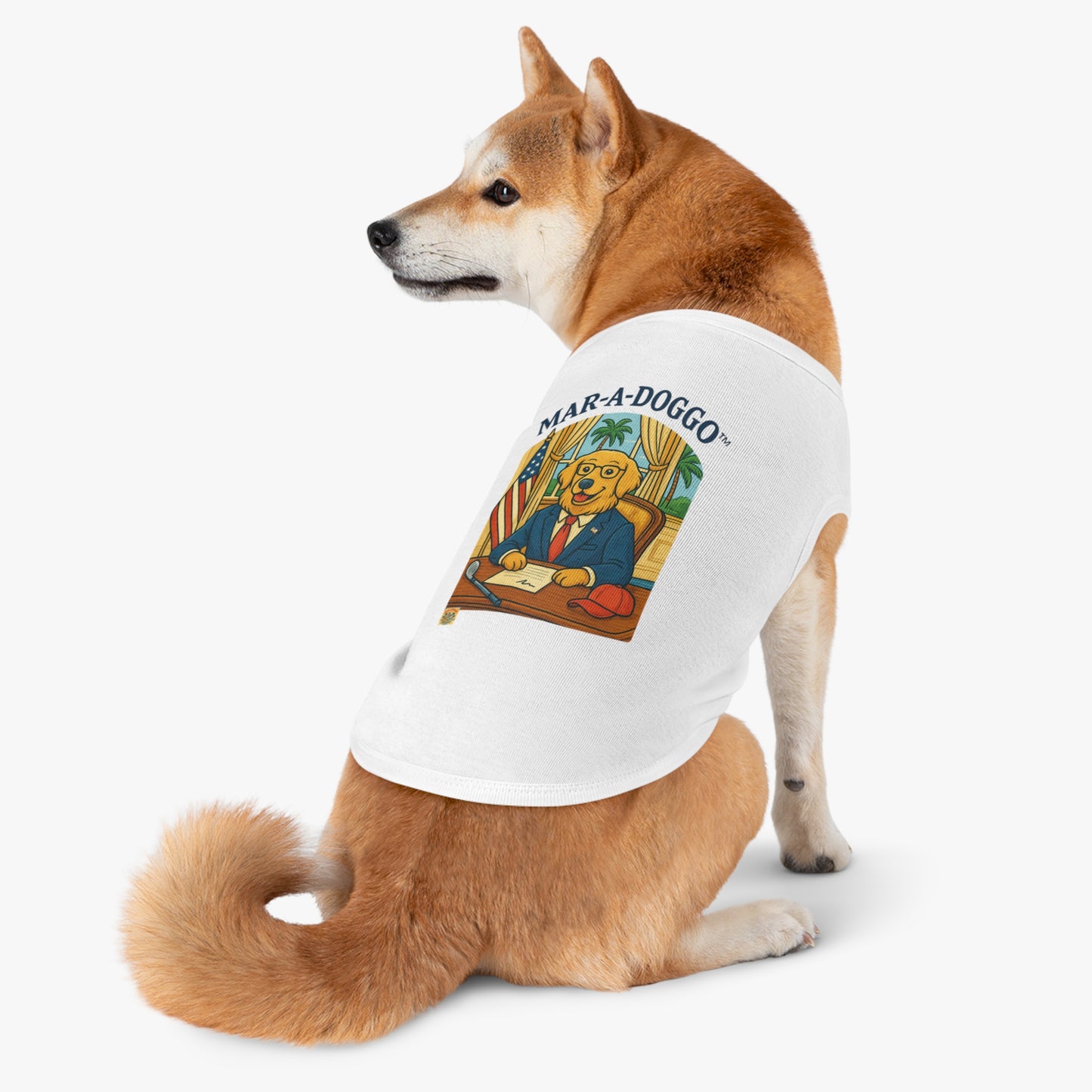 Palm Beach Style Dog Tank Top