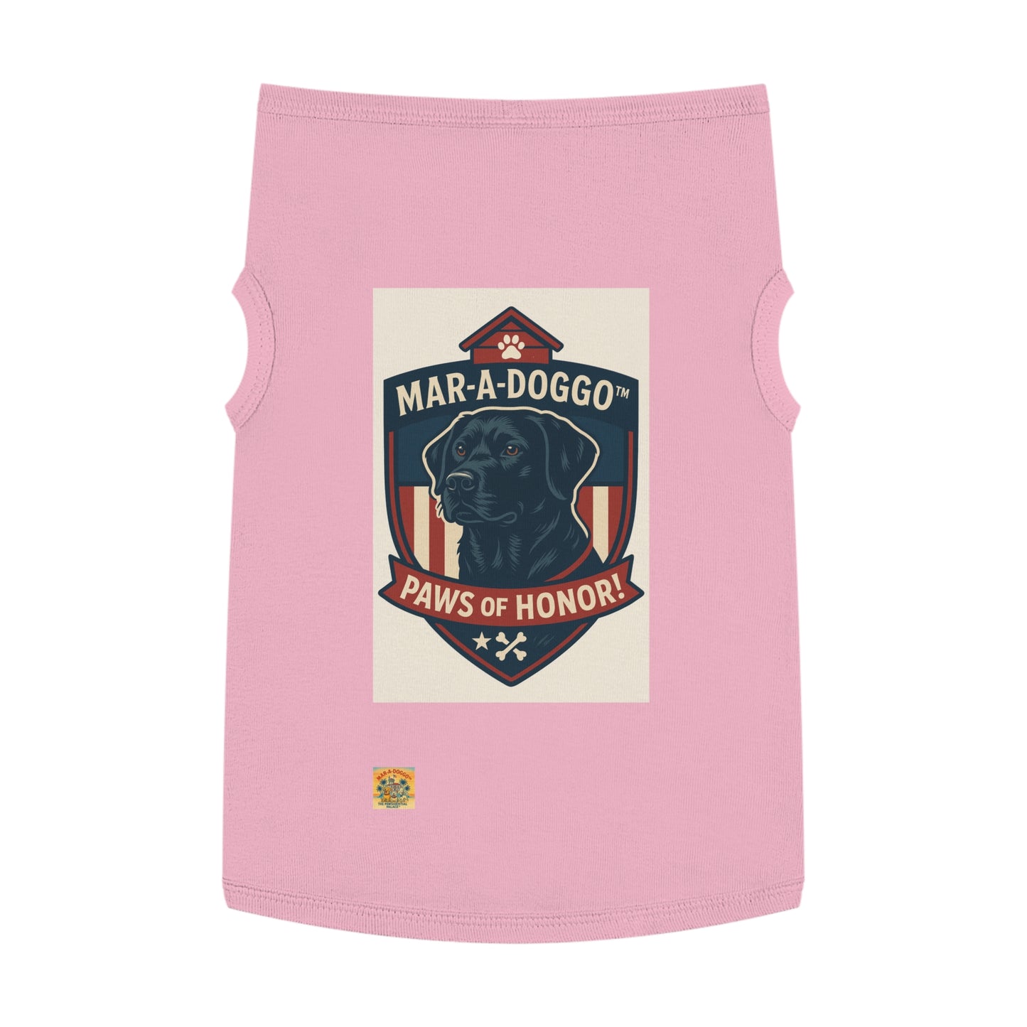 Paws of Honor Emblem Style Dog Tank Top