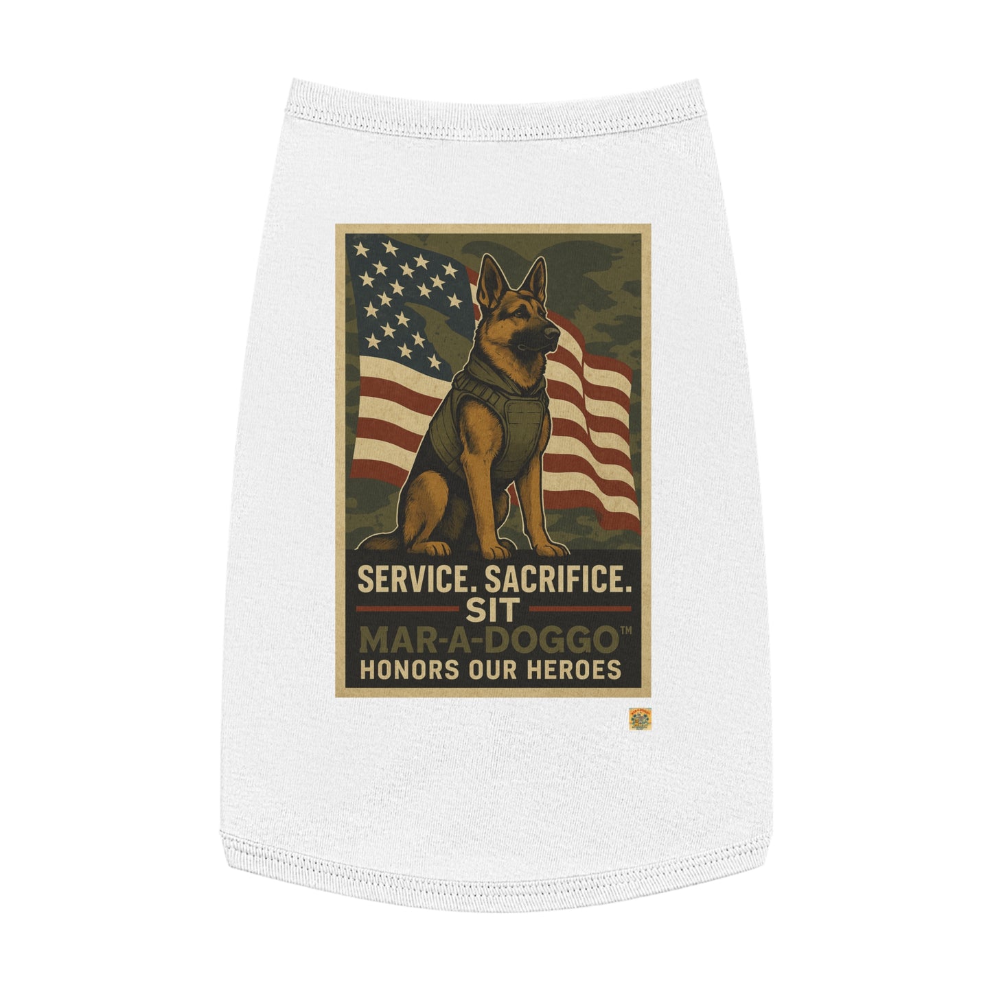 Service Sacrifice Sit Dog Tank Top