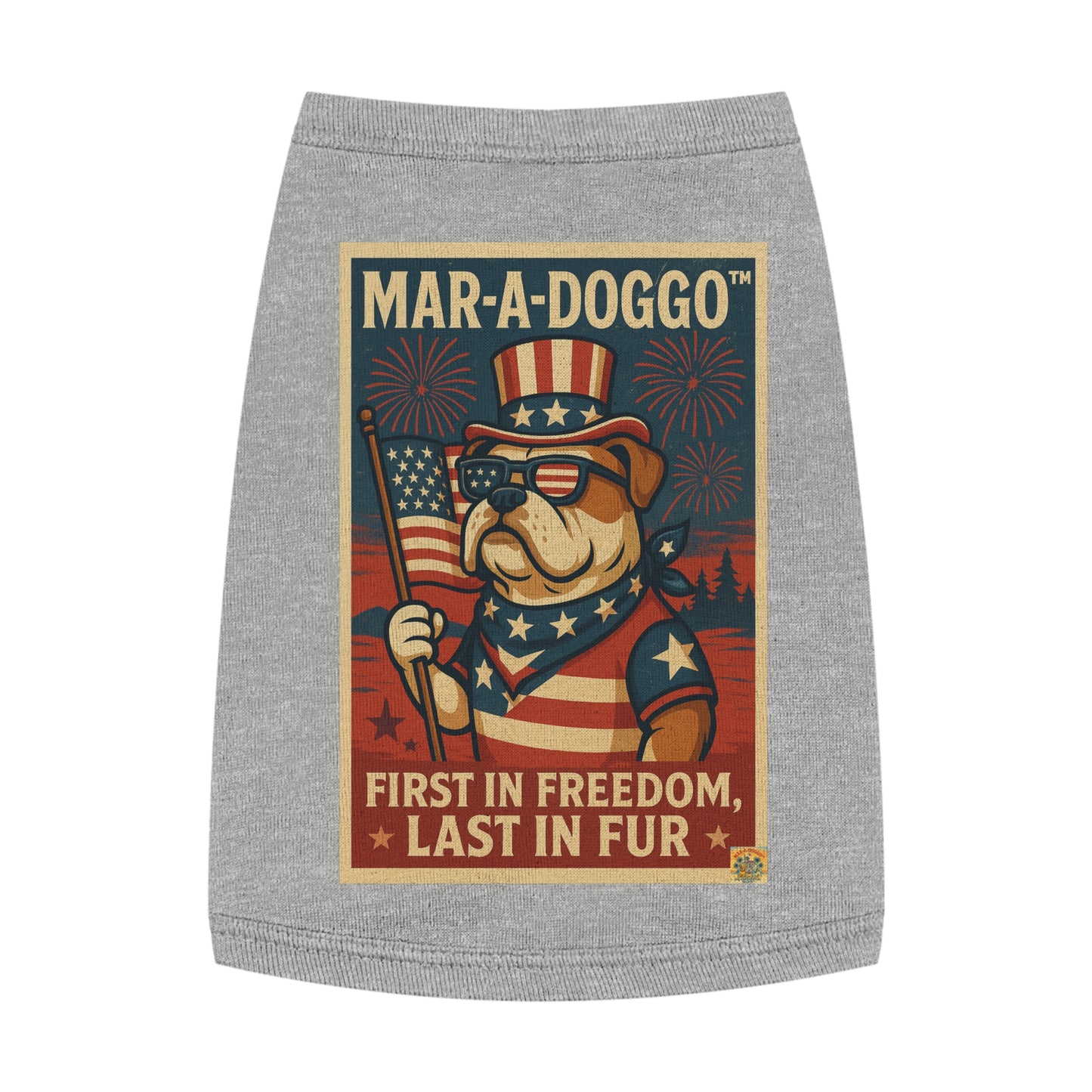 First In Freedom, Last In Fur Dog Tank Top