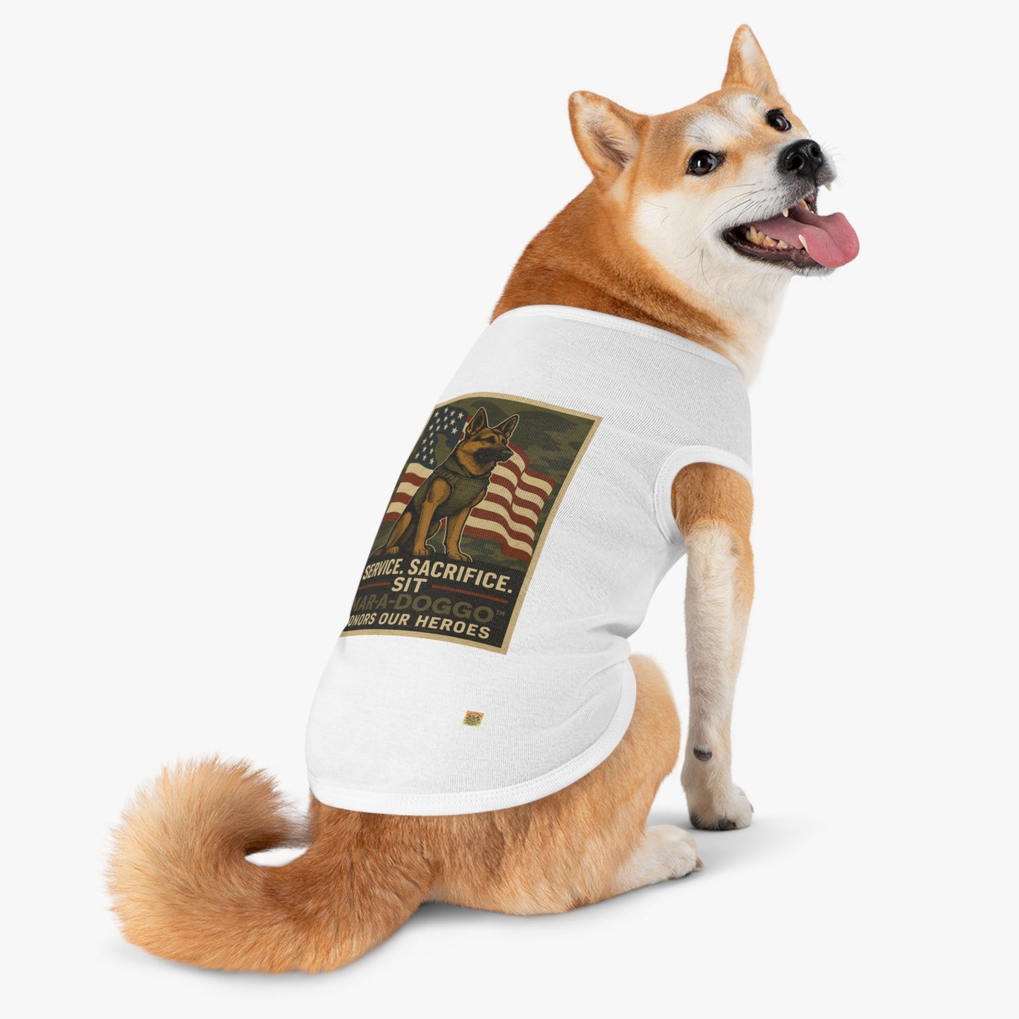 Service Sacrifice Sit Dog Tank Top