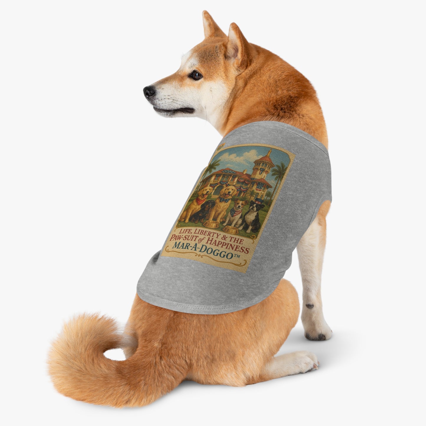 Life Liberty & The Paw-suit of Happiness Dog Tank Top