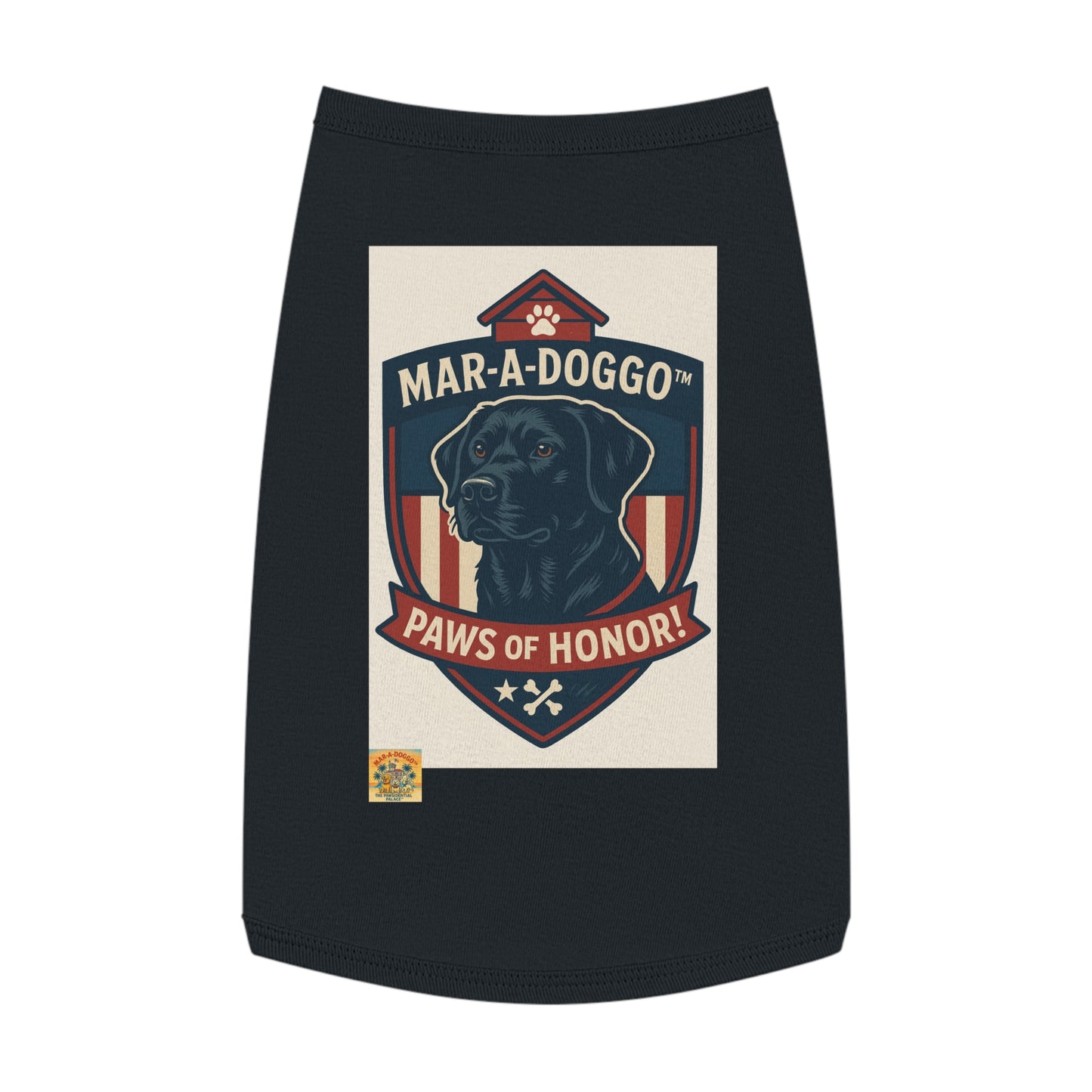 Paws of Honor Emblem Style Dog Tank Top
