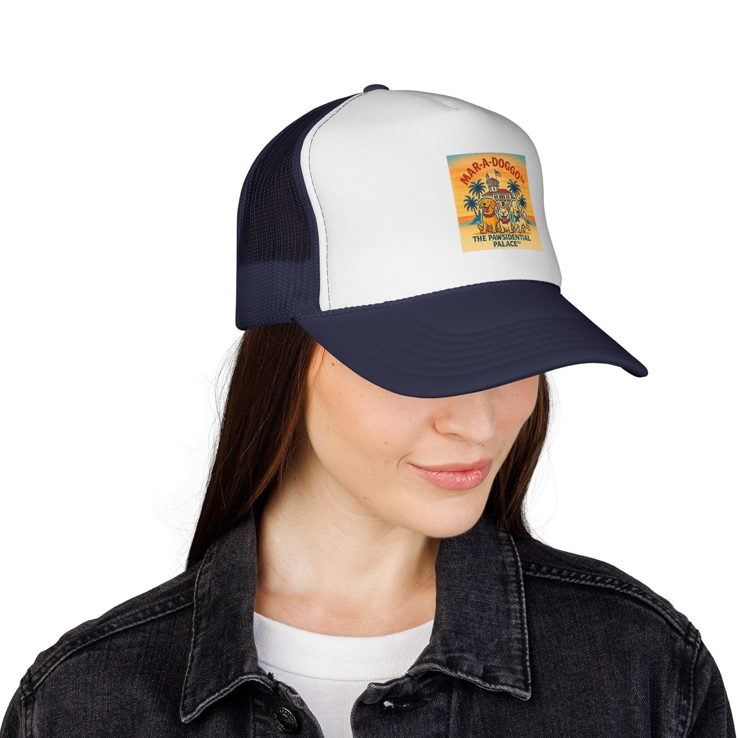 Pawsidential Palace Trucker Cap (One Size Fits Most)