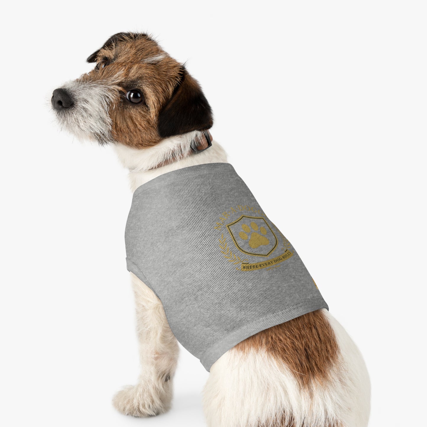Where Every Dog Rules Emblem Style Dog Tank Top