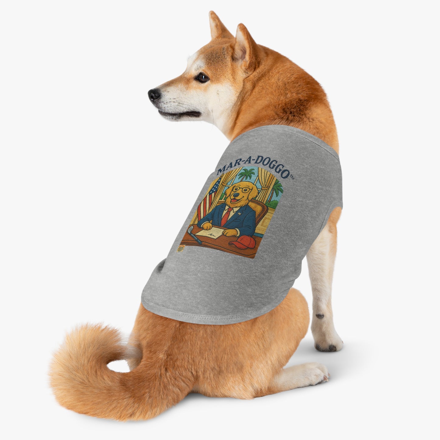 Palm Beach Style Dog Tank Top