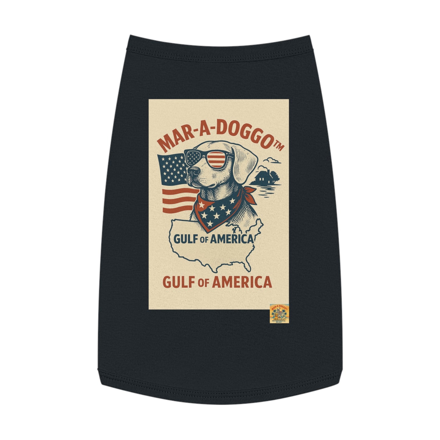 Gulf of America Say It Twice Dog Tank Top