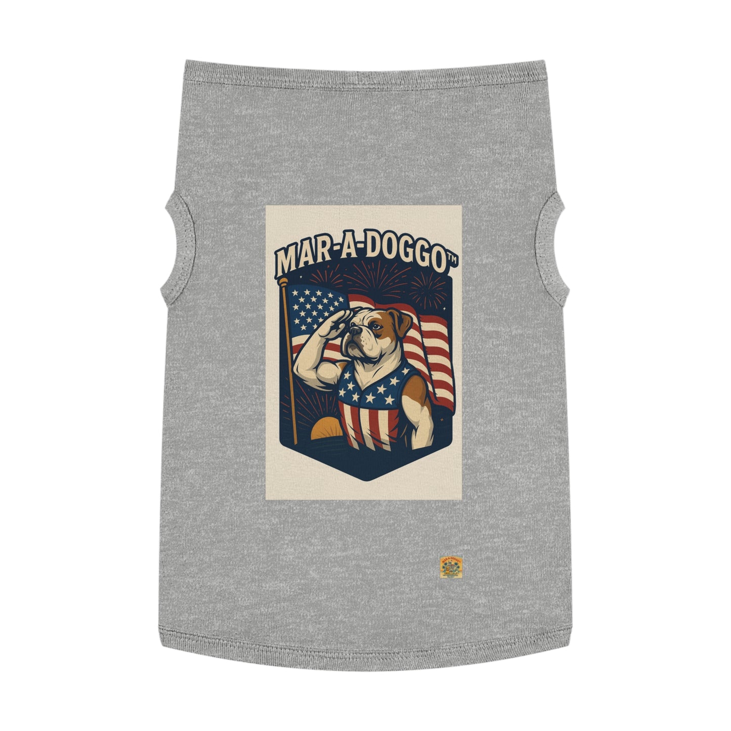 Salute The Flag Dog Tank Top