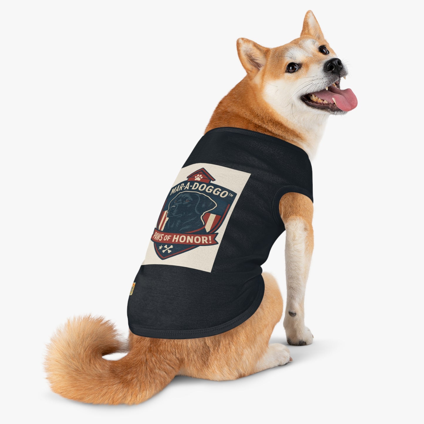 Paws of Honor Emblem Style Dog Tank Top