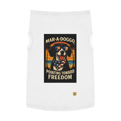 Pointing Toward Freedom Dog Tank Top