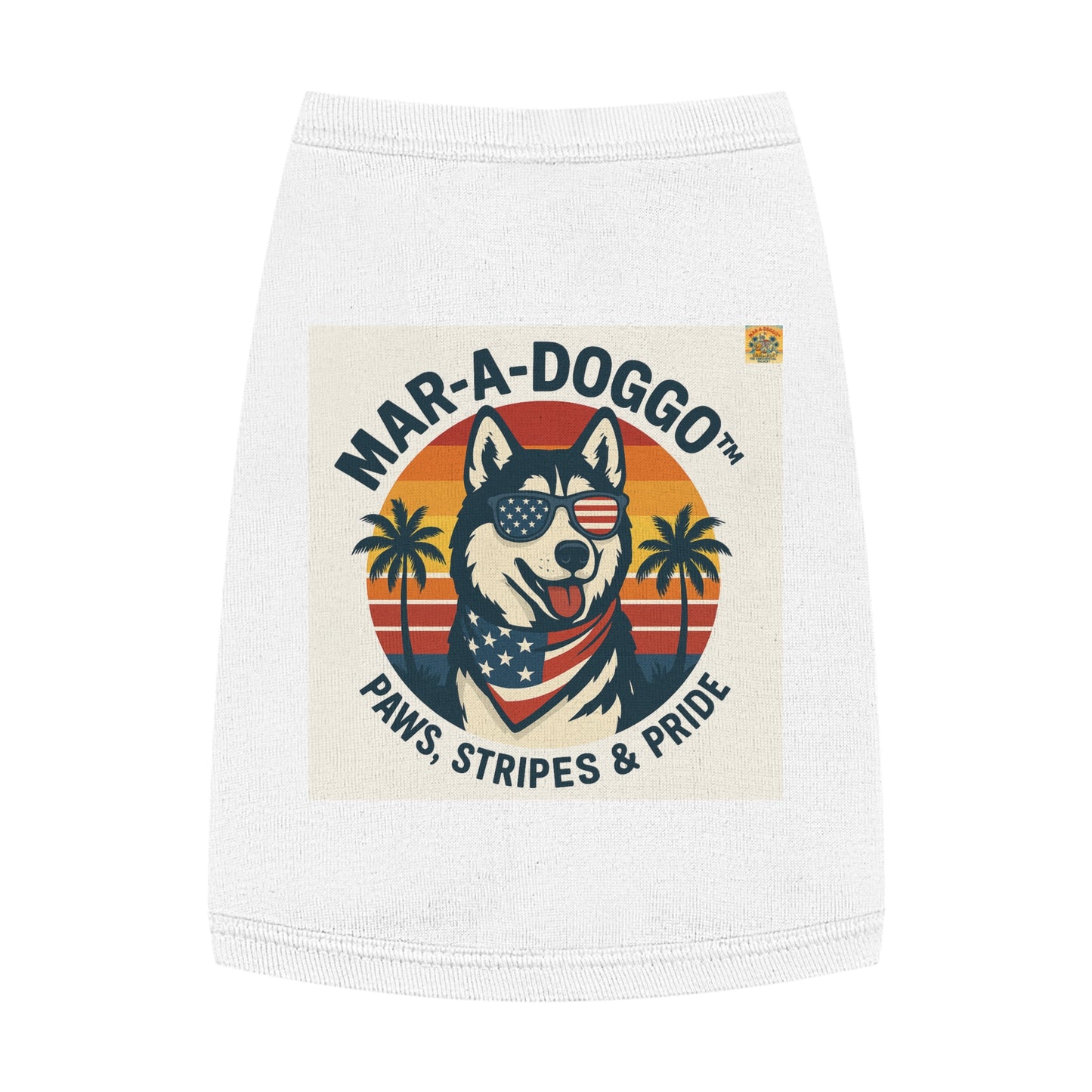 Paws, Stripes & Pride Dog Tank Top