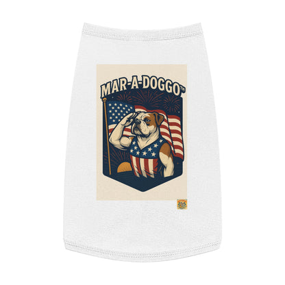Salute The Flag Dog Tank Top