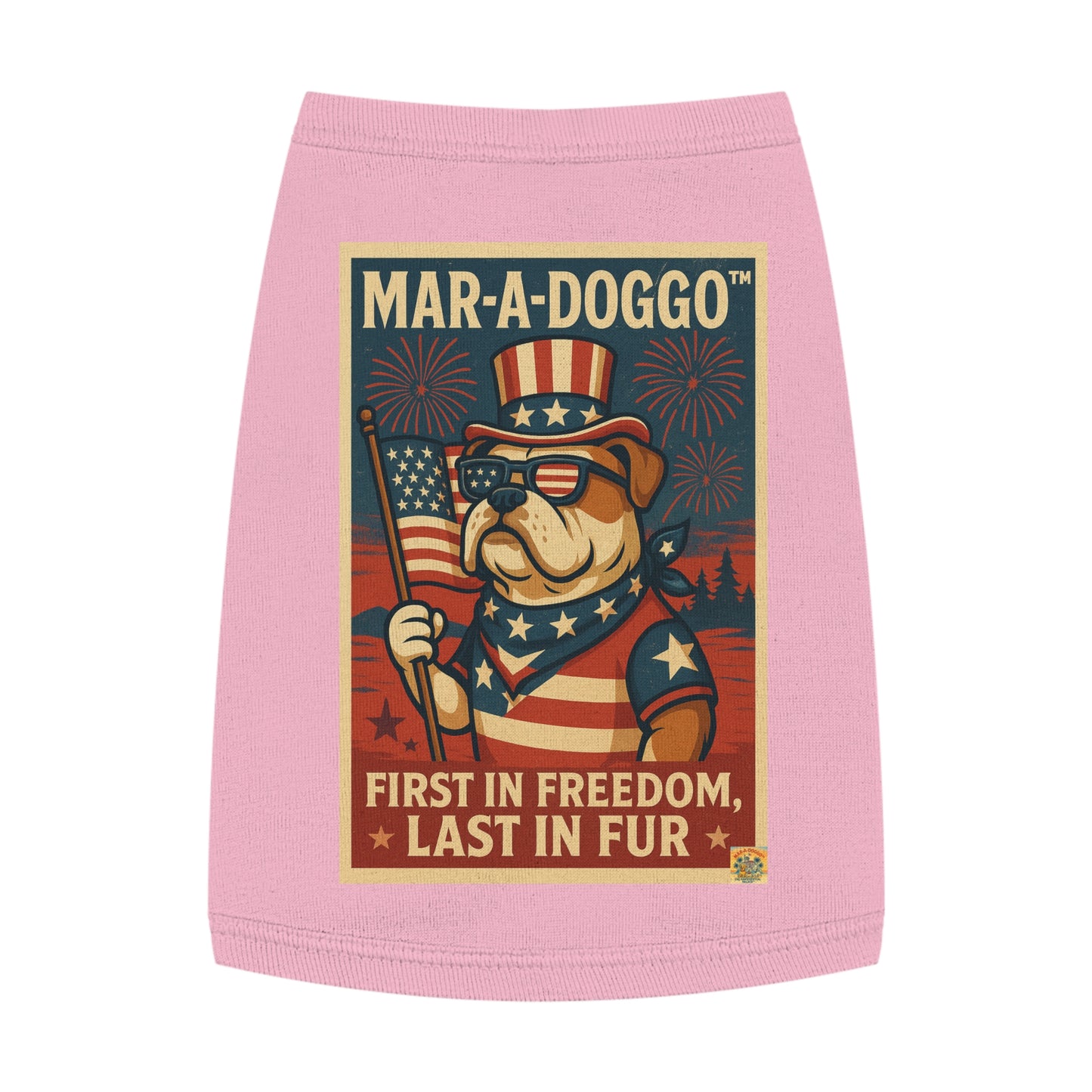 First In Freedom, Last In Fur Dog Tank Top