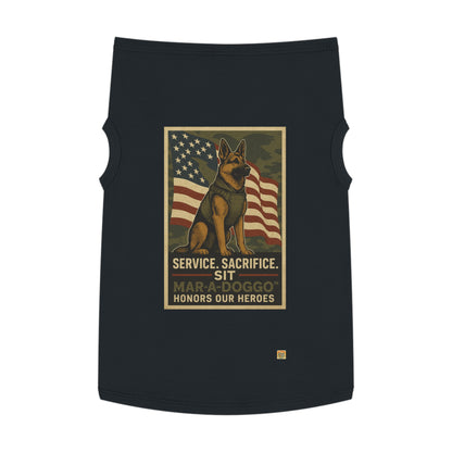 Service Sacrifice Sit Dog Tank Top