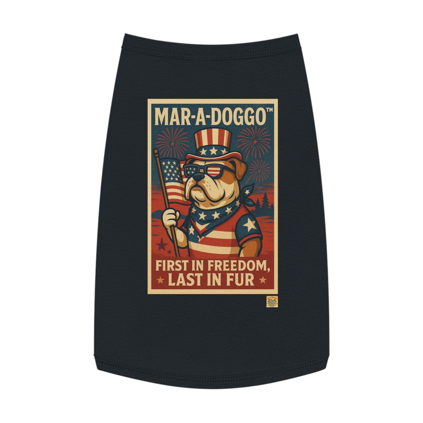 First In Freedom, Last In Fur Dog Tank Top
