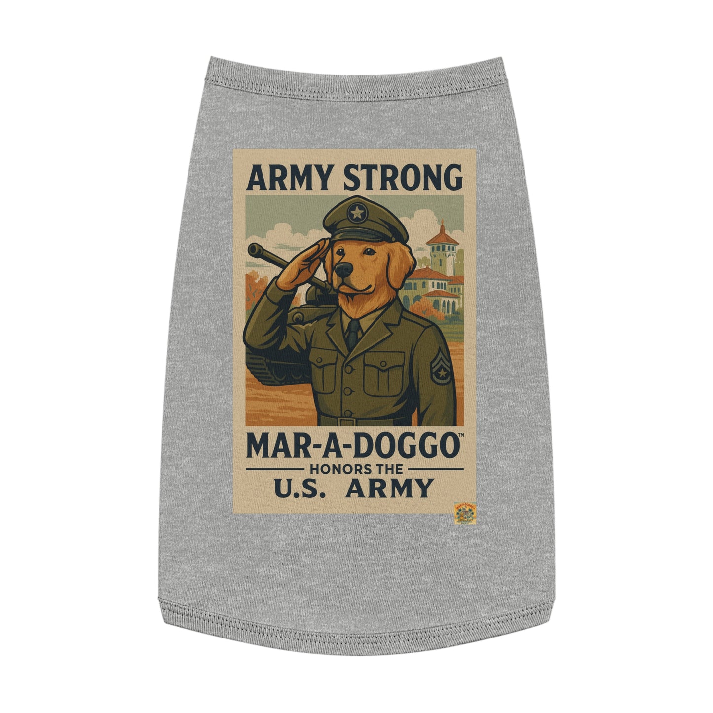 Army Strong Dog Tank Top