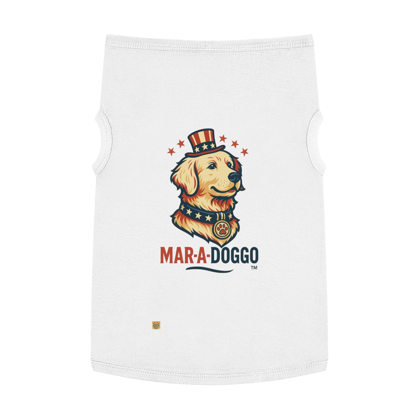 Patriotic Pup Portrait Dog Tank Top