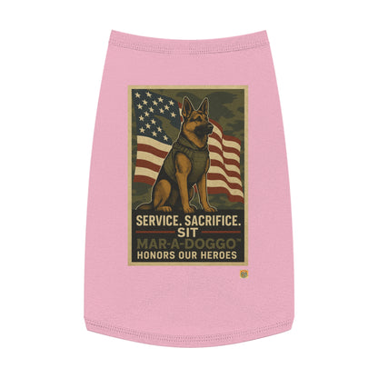 Service Sacrifice Sit Dog Tank Top