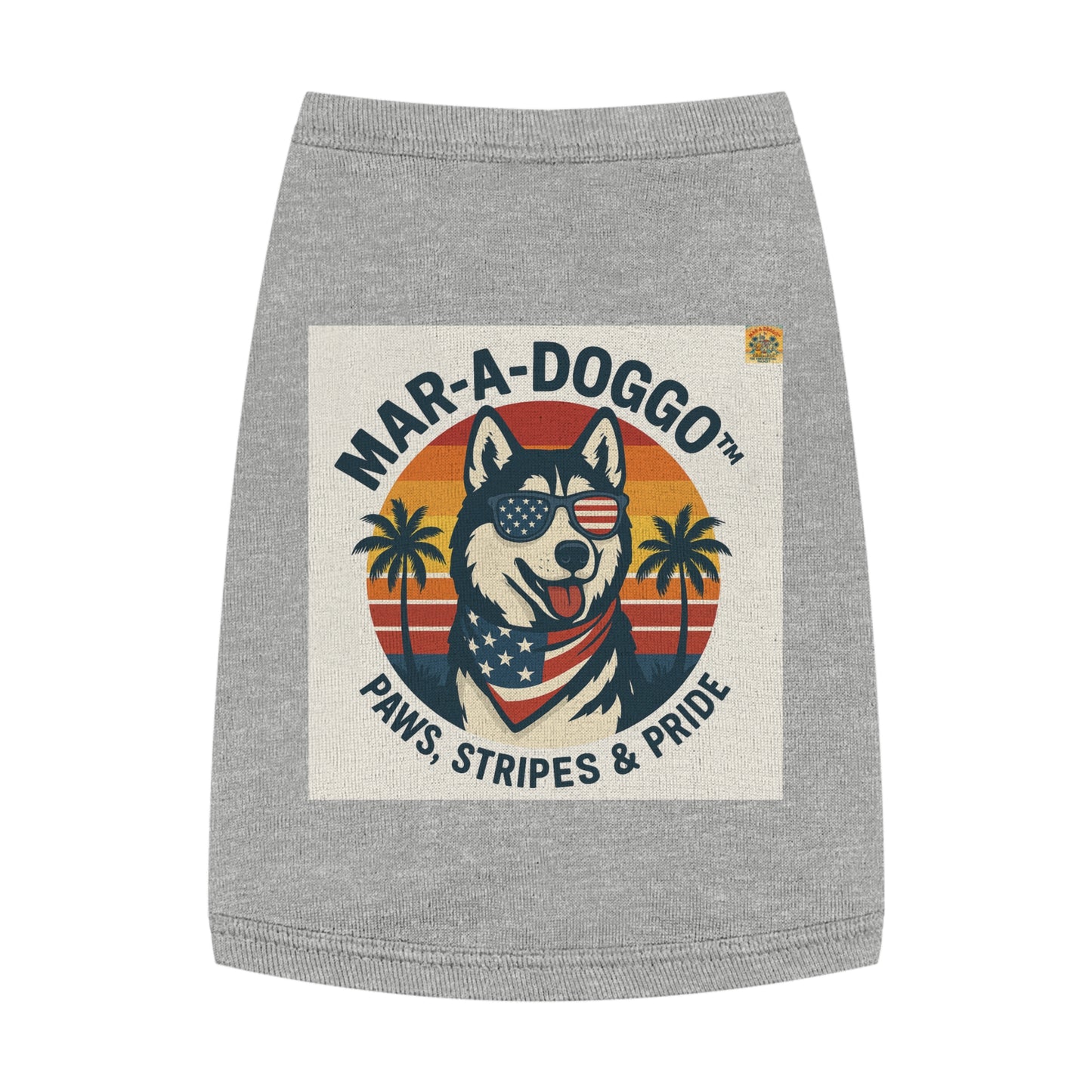 Paws, Stripes & Pride Dog Tank Top