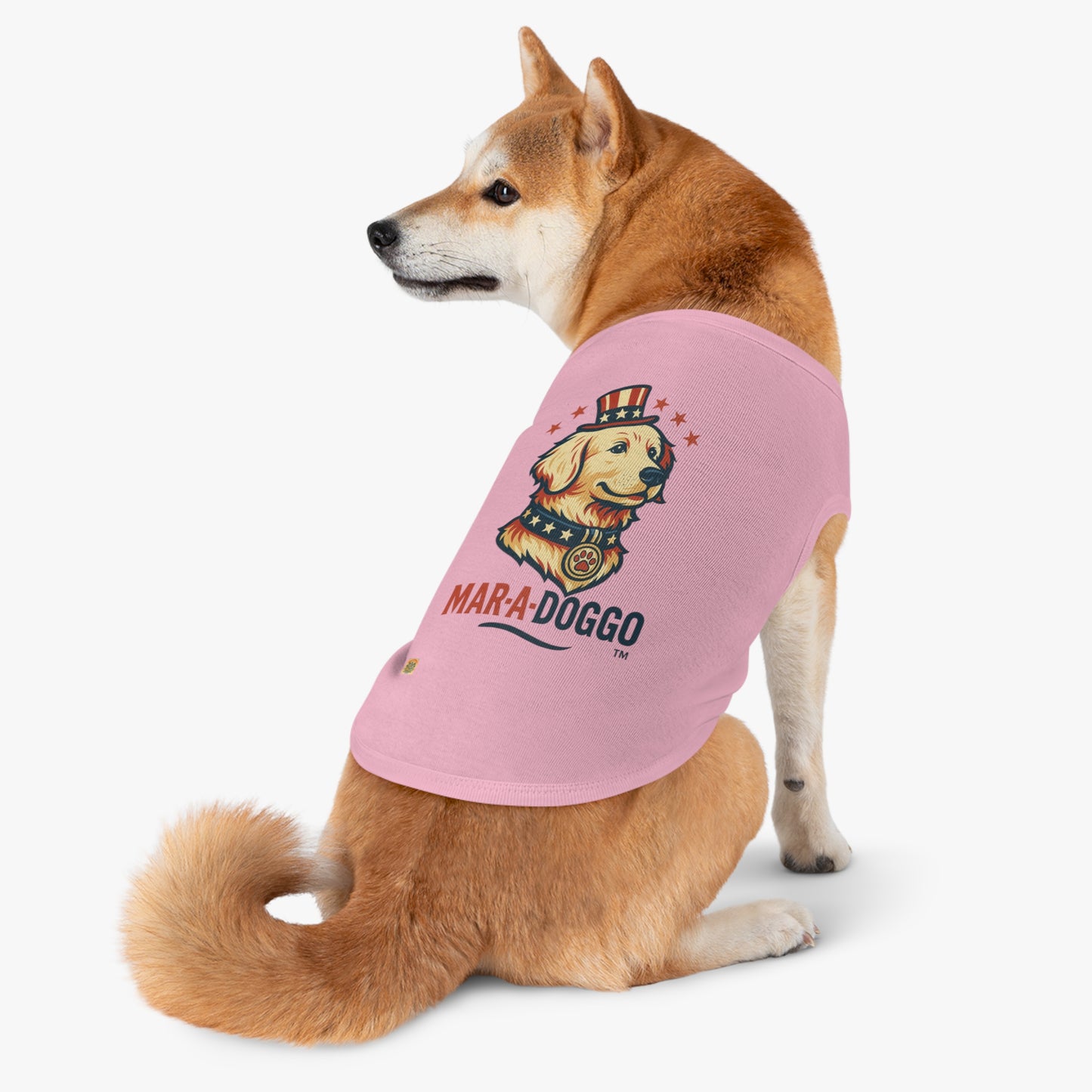 Patriotic Pup Portrait Dog Tank Top