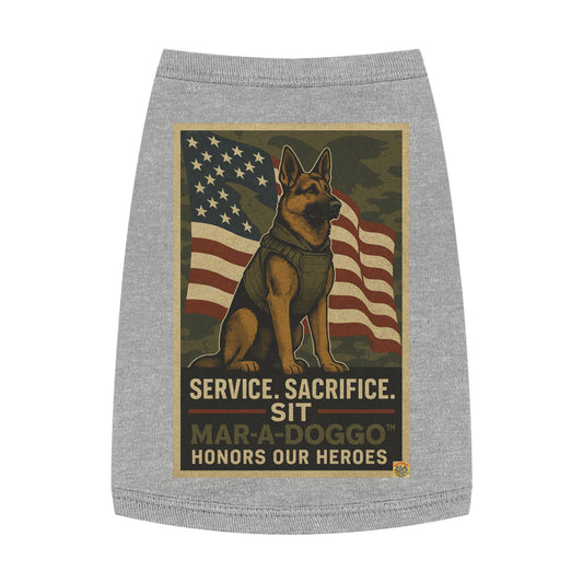 Service Sacrifice Sit Dog Tank Top