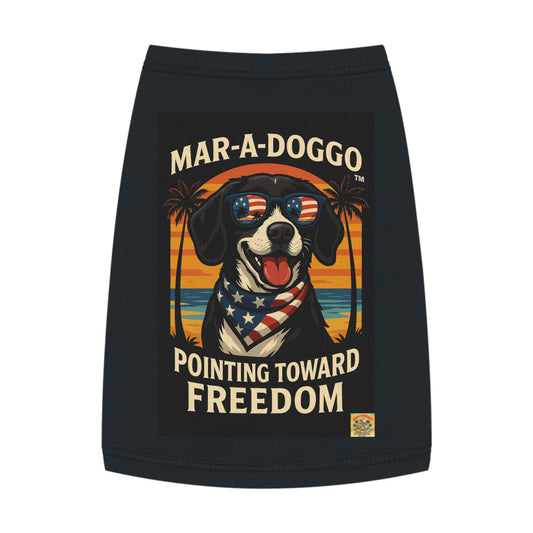 Pointing Toward Freedom Dog Tank Top
