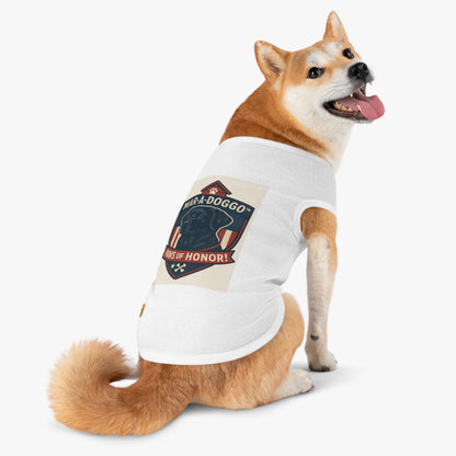 Paws of Honor Emblem Style Dog Tank Top
