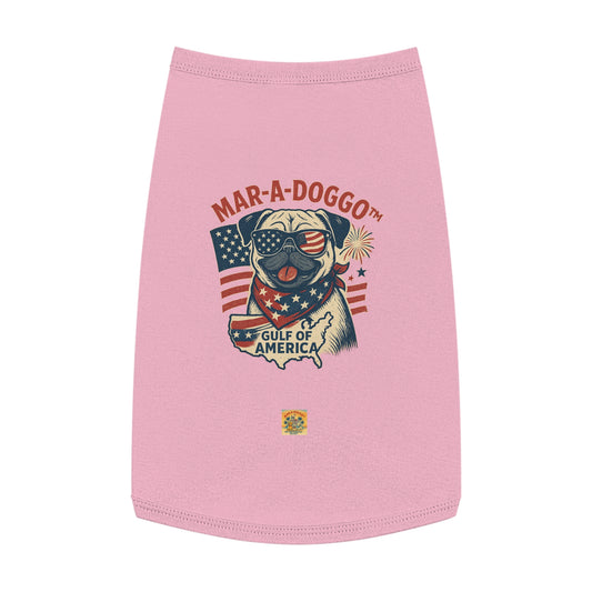 Patriotic Pug Gulf of America Dog Tank Top