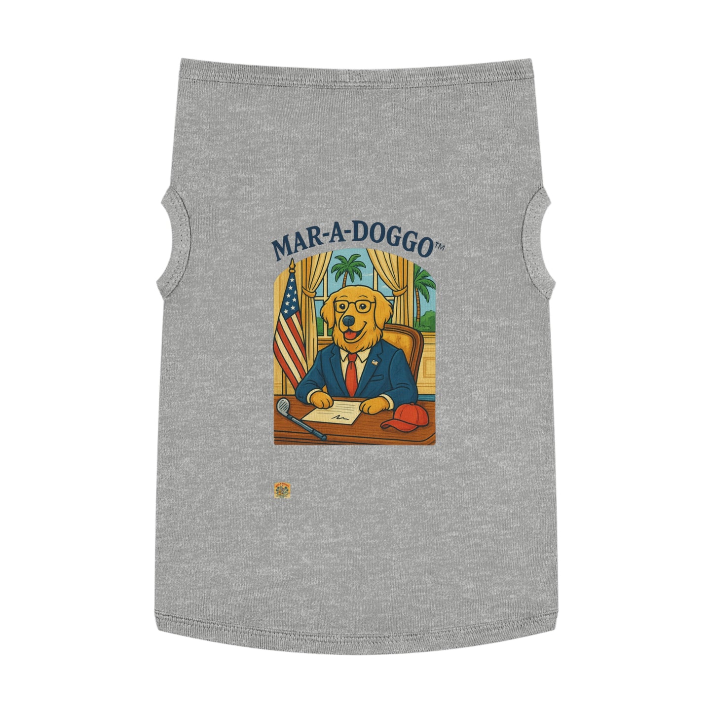 Palm Beach Style Dog Tank Top