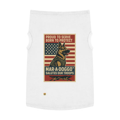 Proud To Serve, Born To Protect Dog Tank Top