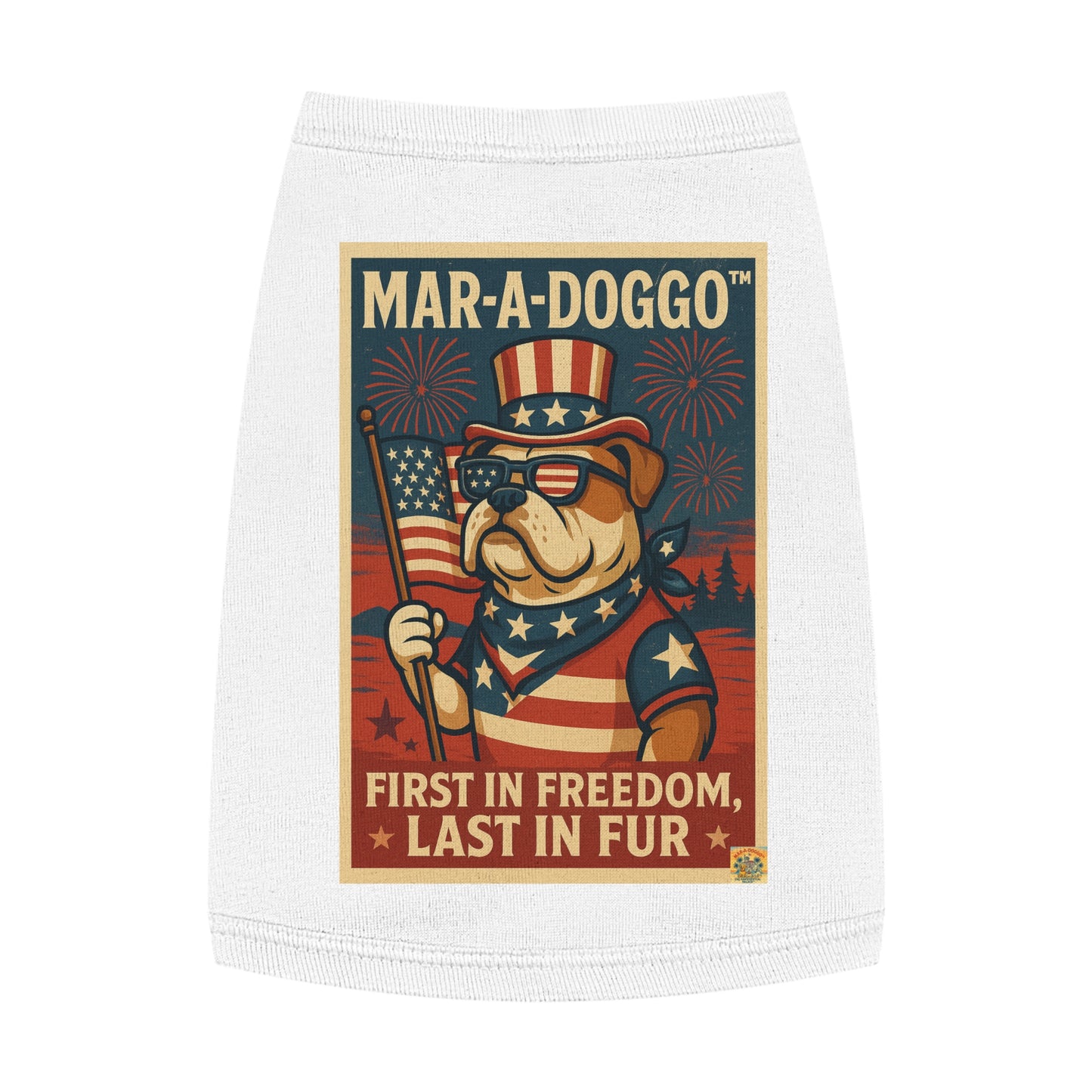 First In Freedom, Last In Fur Dog Tank Top