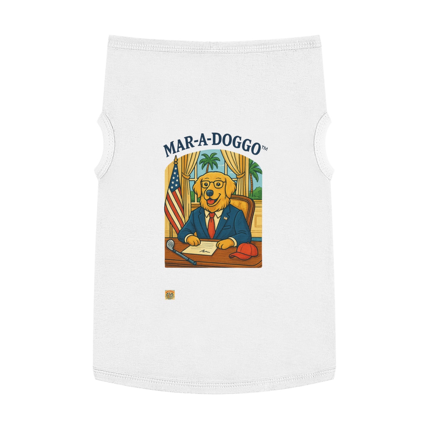 Palm Beach Style Dog Tank Top