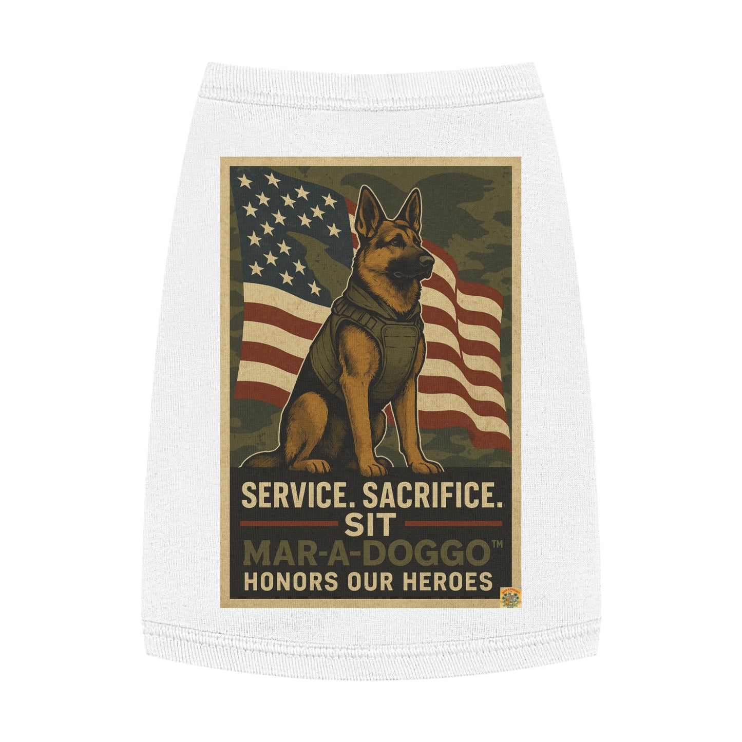 Service Sacrifice Sit Dog Tank Top