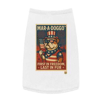 First In Freedom, Last In Fur Dog Tank Top