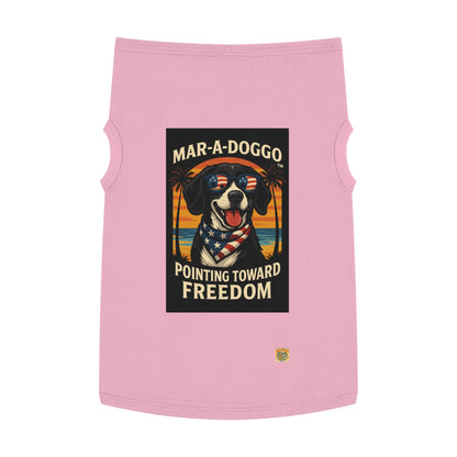 Pointing Toward Freedom Dog Tank Top
