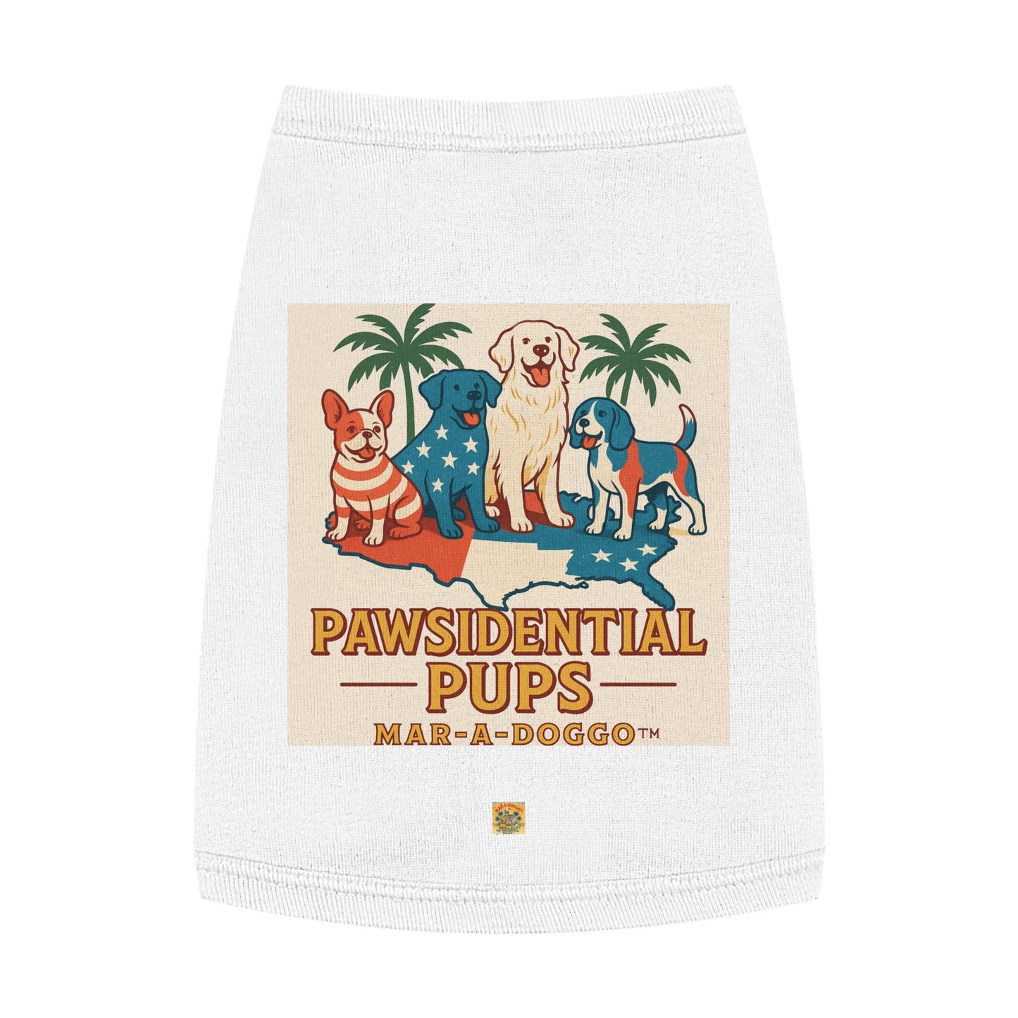 Pawsidential Pups Dog Tank Top