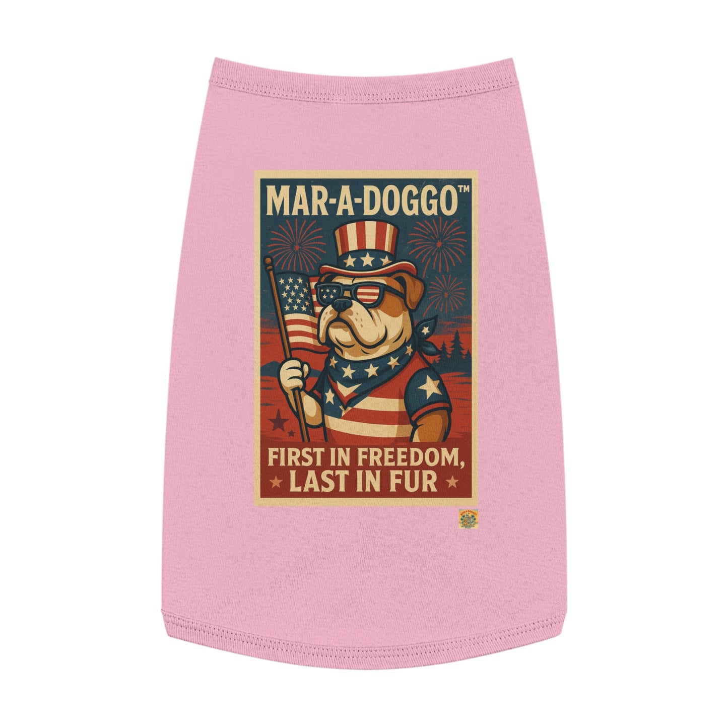 First In Freedom, Last In Fur Dog Tank Top