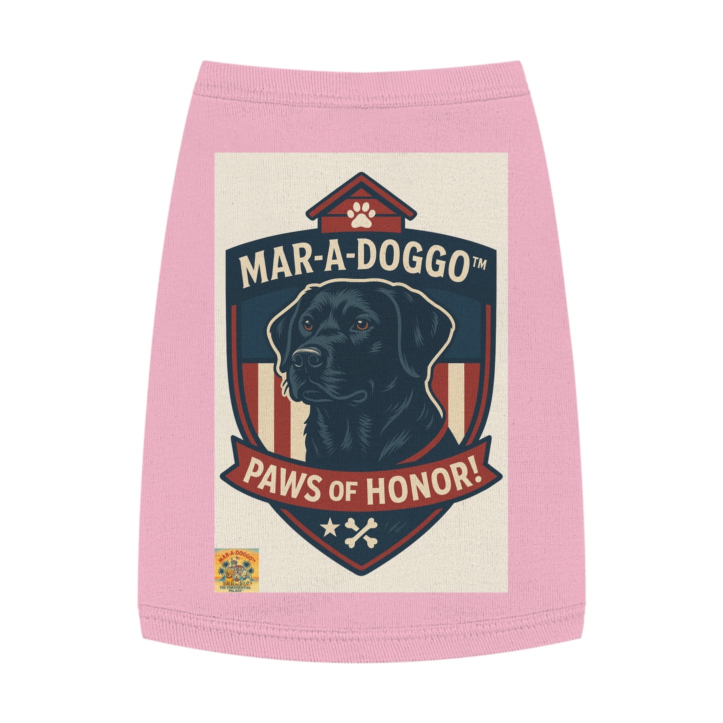 Paws of Honor Emblem Style Dog Tank Top