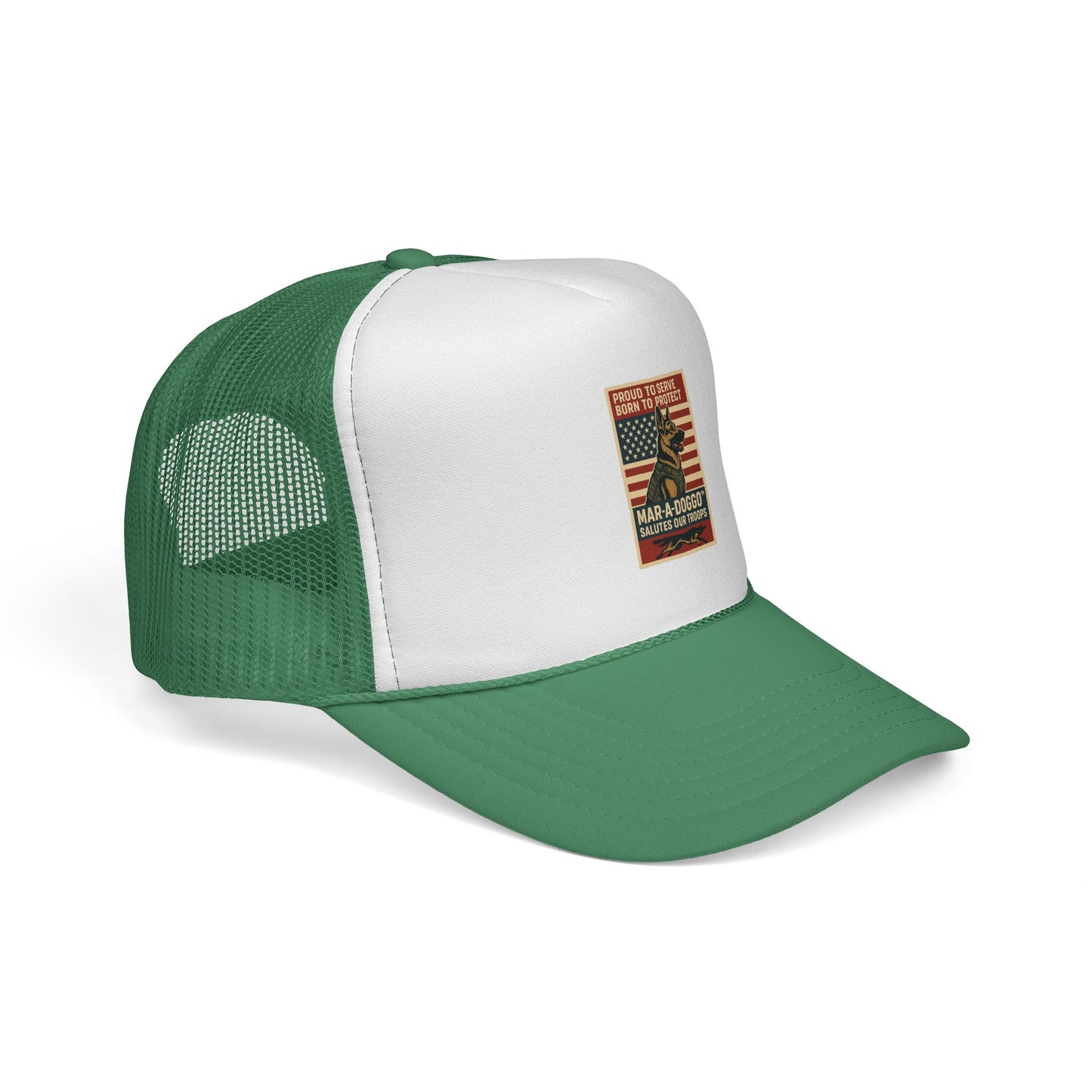 Proud to Serve, Born to Protect Trucker Cap (One Size Fits Most)