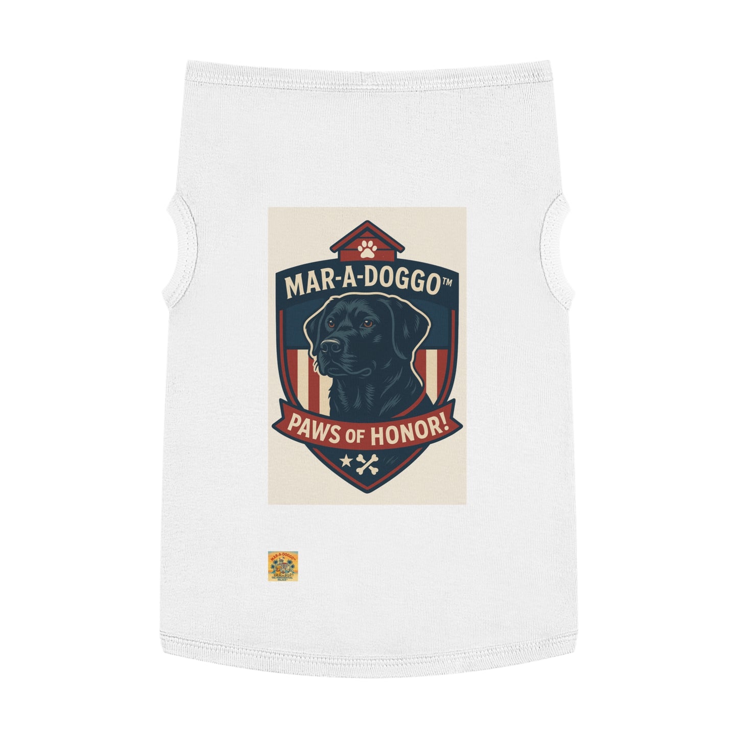 Paws of Honor Emblem Style Dog Tank Top